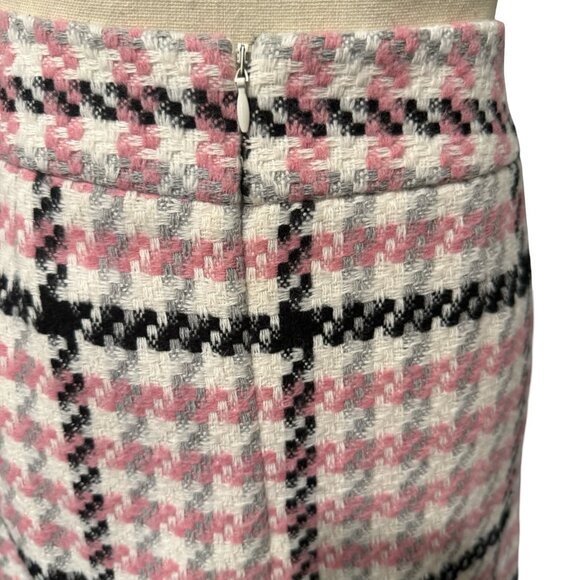 Topshop Pink, Black & White Wool Blend Skirt Size 8 - Picture 3 of 4